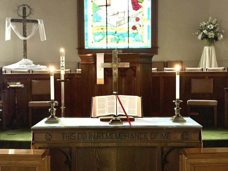 The altar — This do in remembrance of me